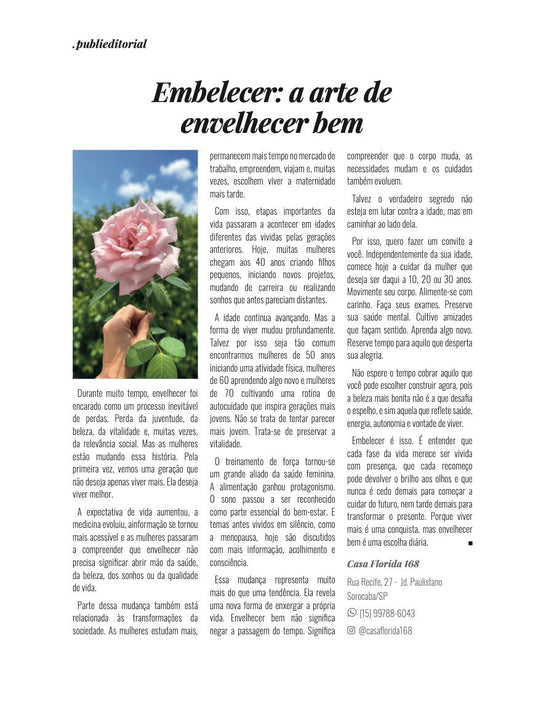Embelecer: a arte de envelhecer bem